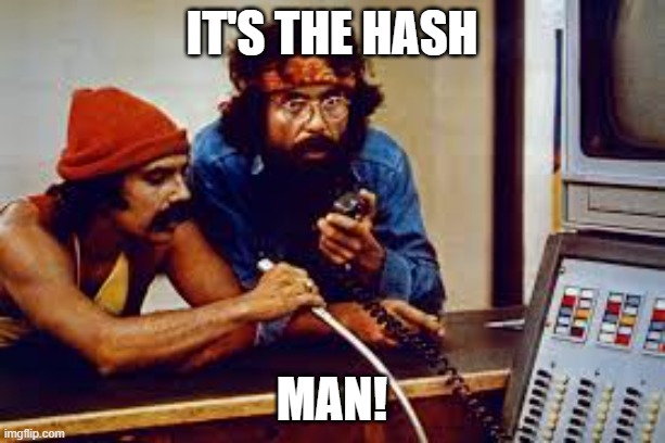 The hash doesn't care